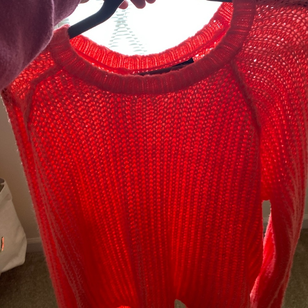 Coral sweater